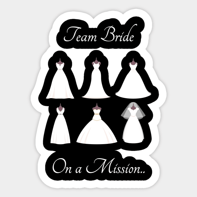 Team Bride Sticker by Pasfs0